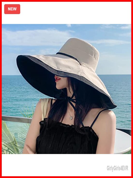 Wide Brim Reversible Sun Hat Wired Edge Foldable UV Protection main image 4